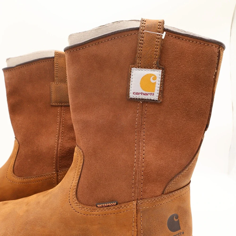 Carhartt Work Boots Mens 9 M Pull-On Waterproof Composite Toe CMP1453 NIB